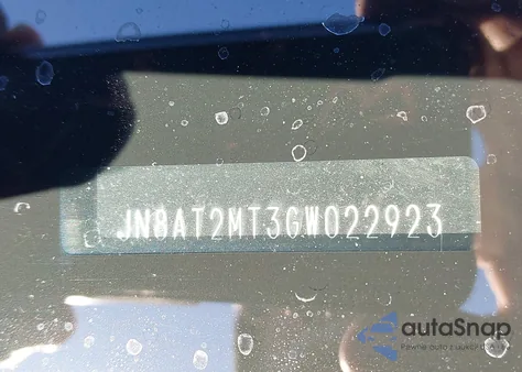 2016 Nissan Rogue Sv from USA, damaged, VIN JN8AT2MT3GW022923